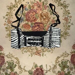 Zebra Print Corset Belt